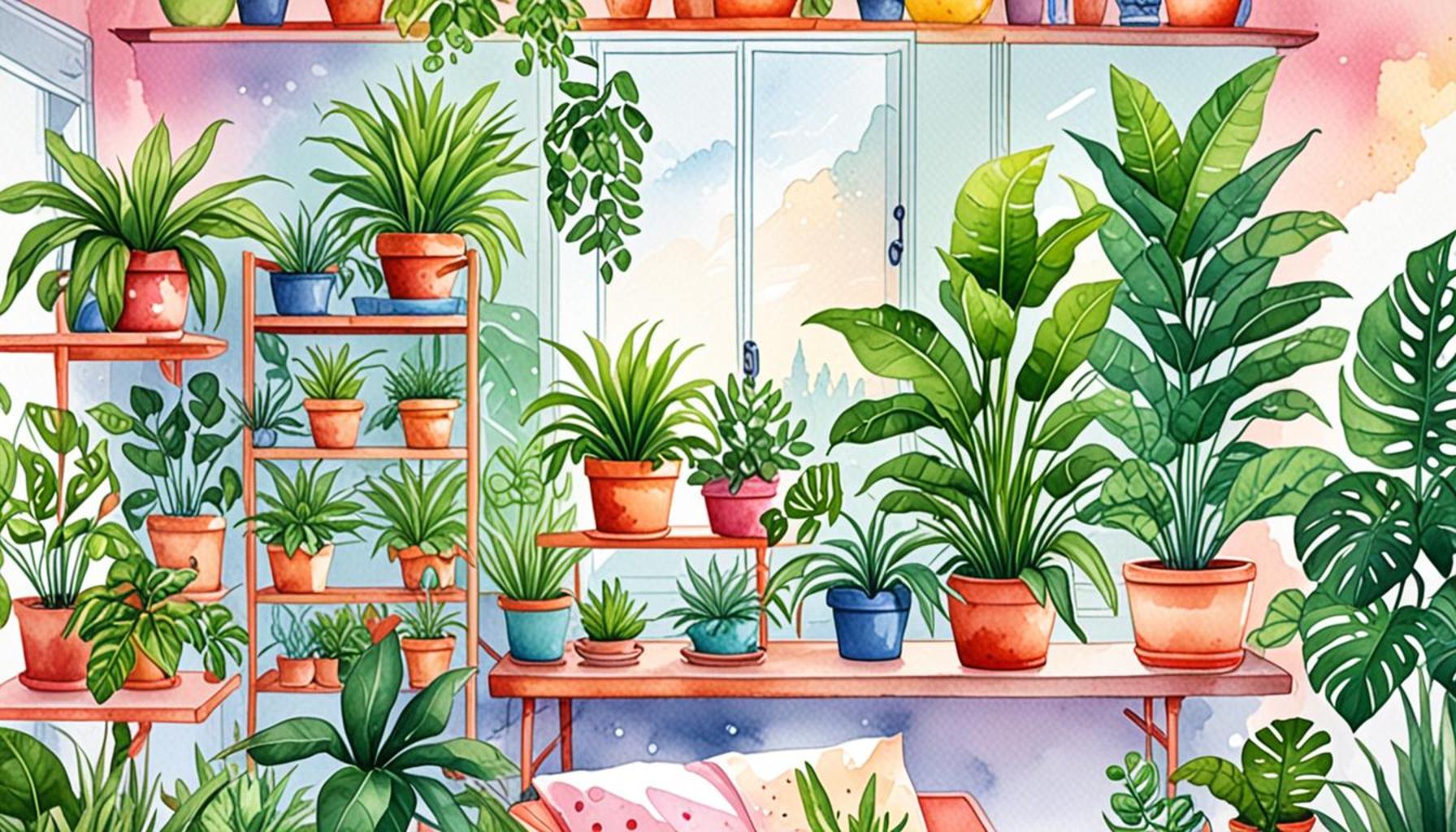 Benefits of indoor plants for well-being and air quality