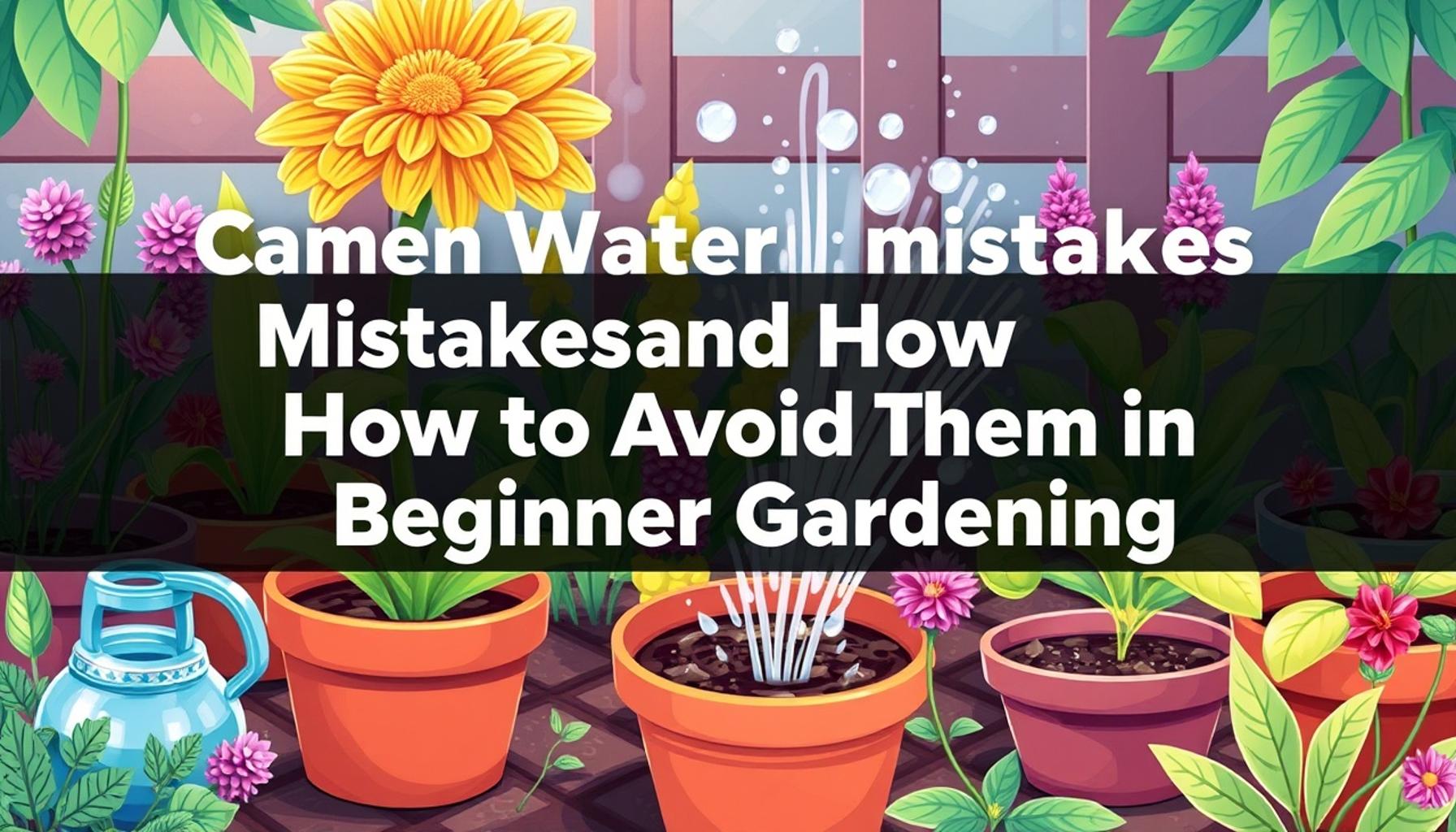 Common Watering Mistakes and How to Avoid Them in Beginner Gardening